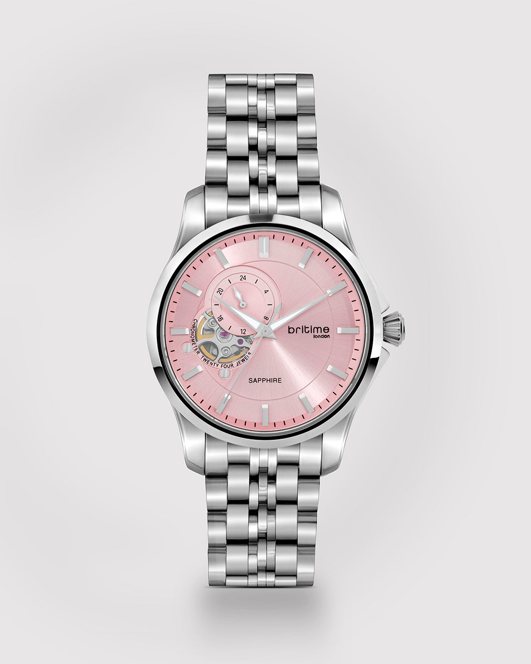 Silver With Pink