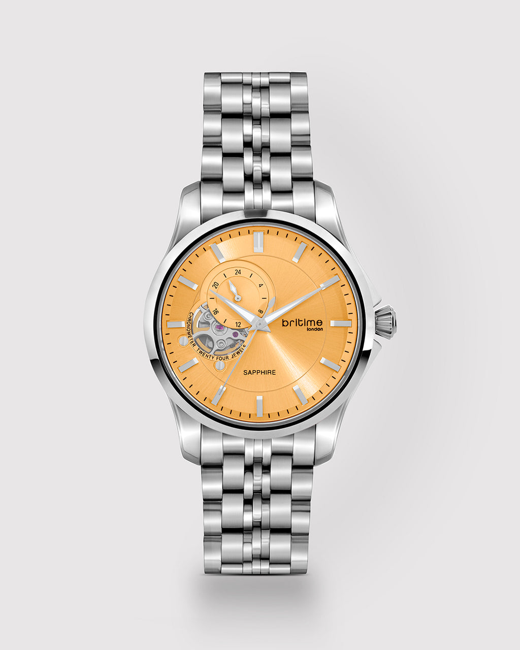 Silver With Orange