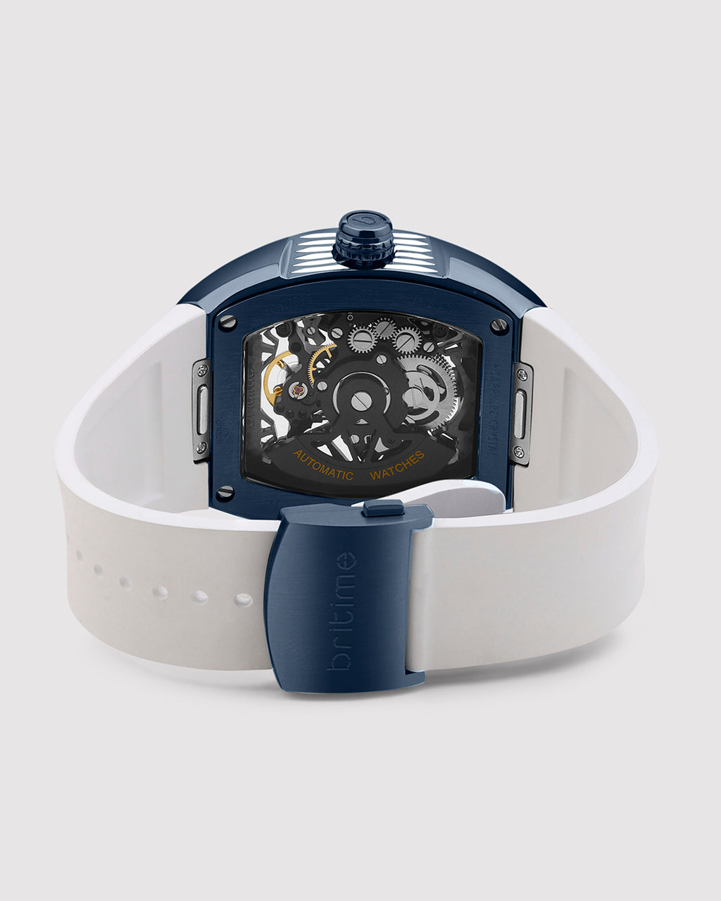 Silver With Navy Blue