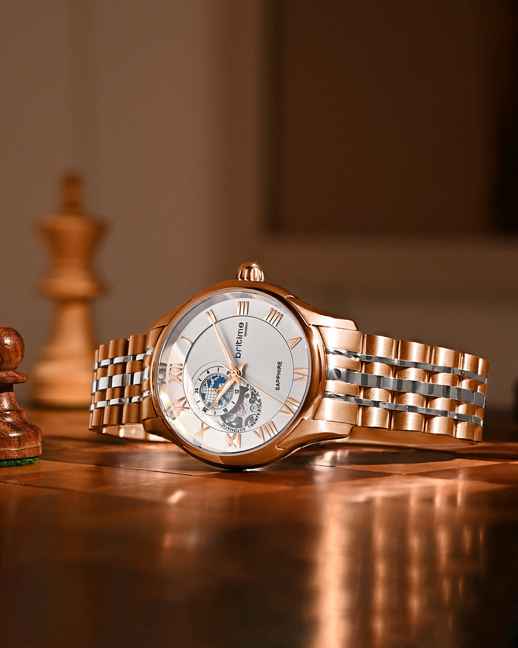 Rosegold With Silver