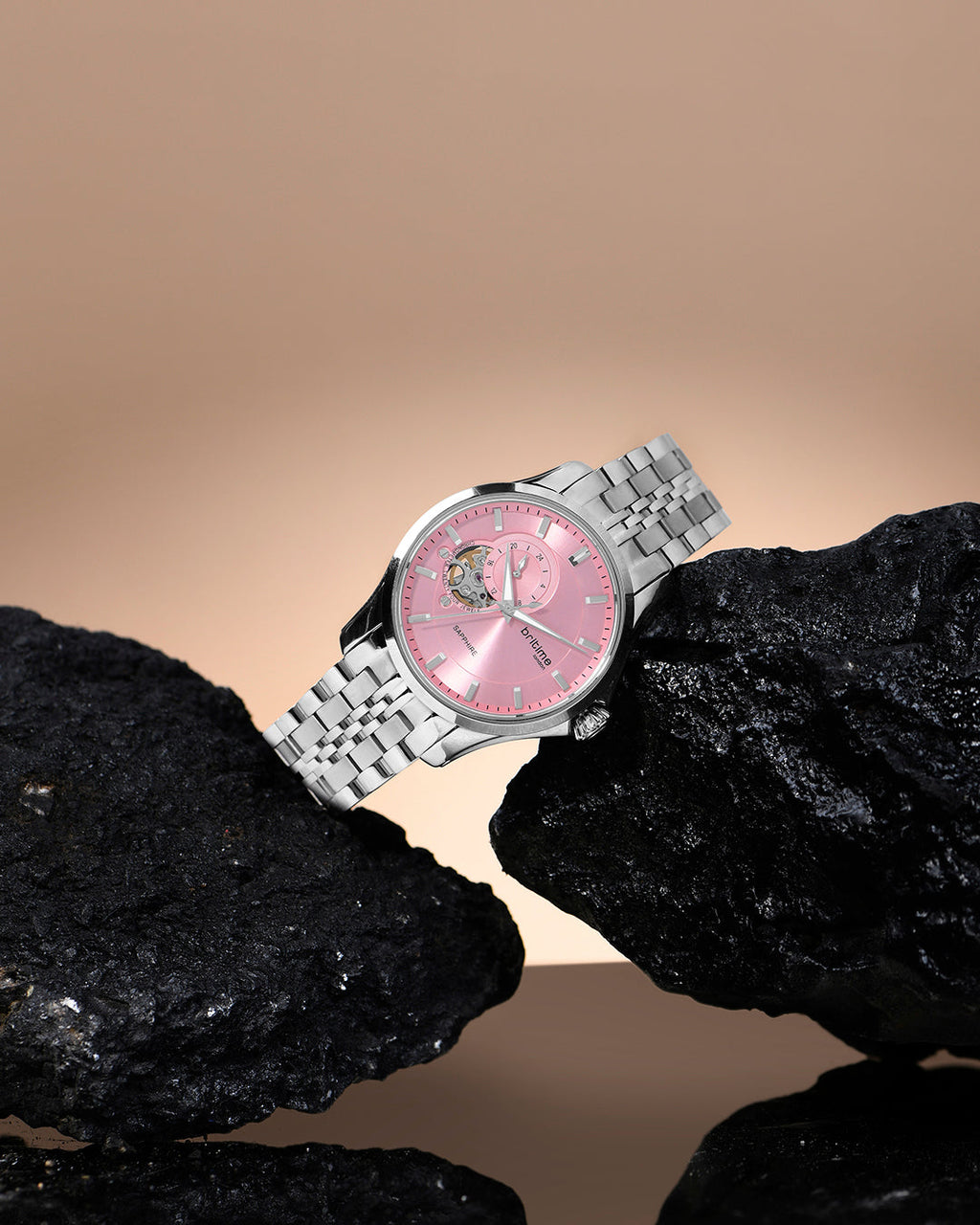 Silver With Pink
