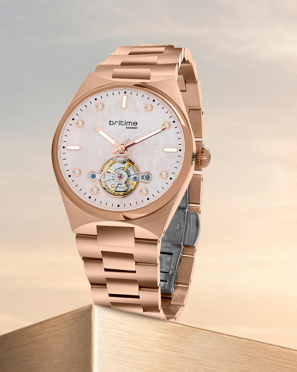 Rose Gold With White