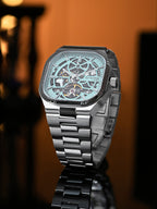 Silver With Sea Blue