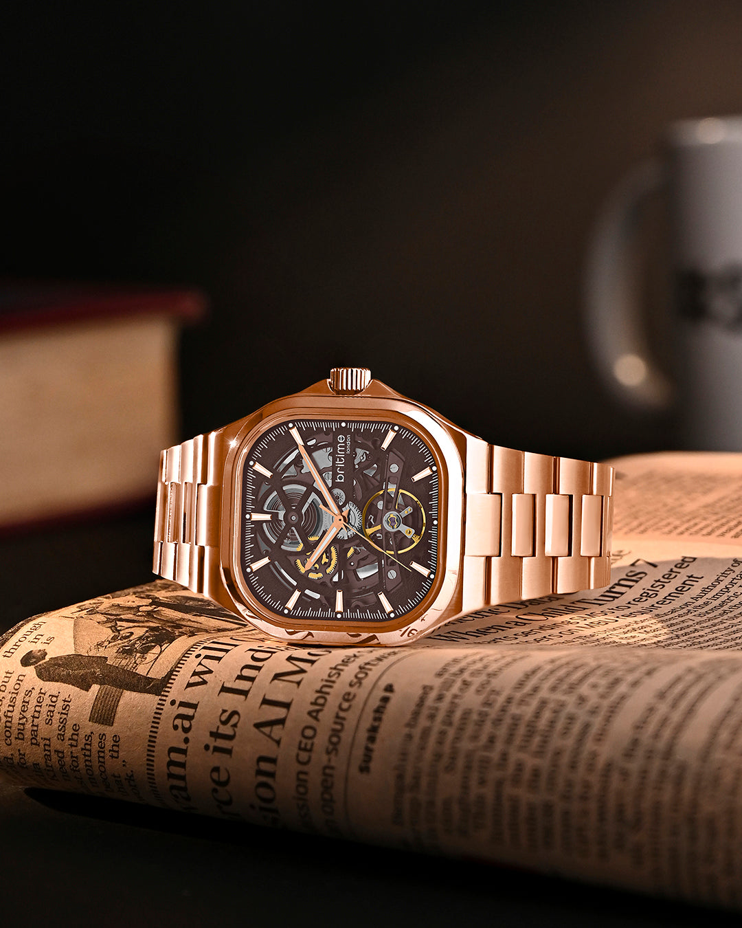 Rosegold With Brown