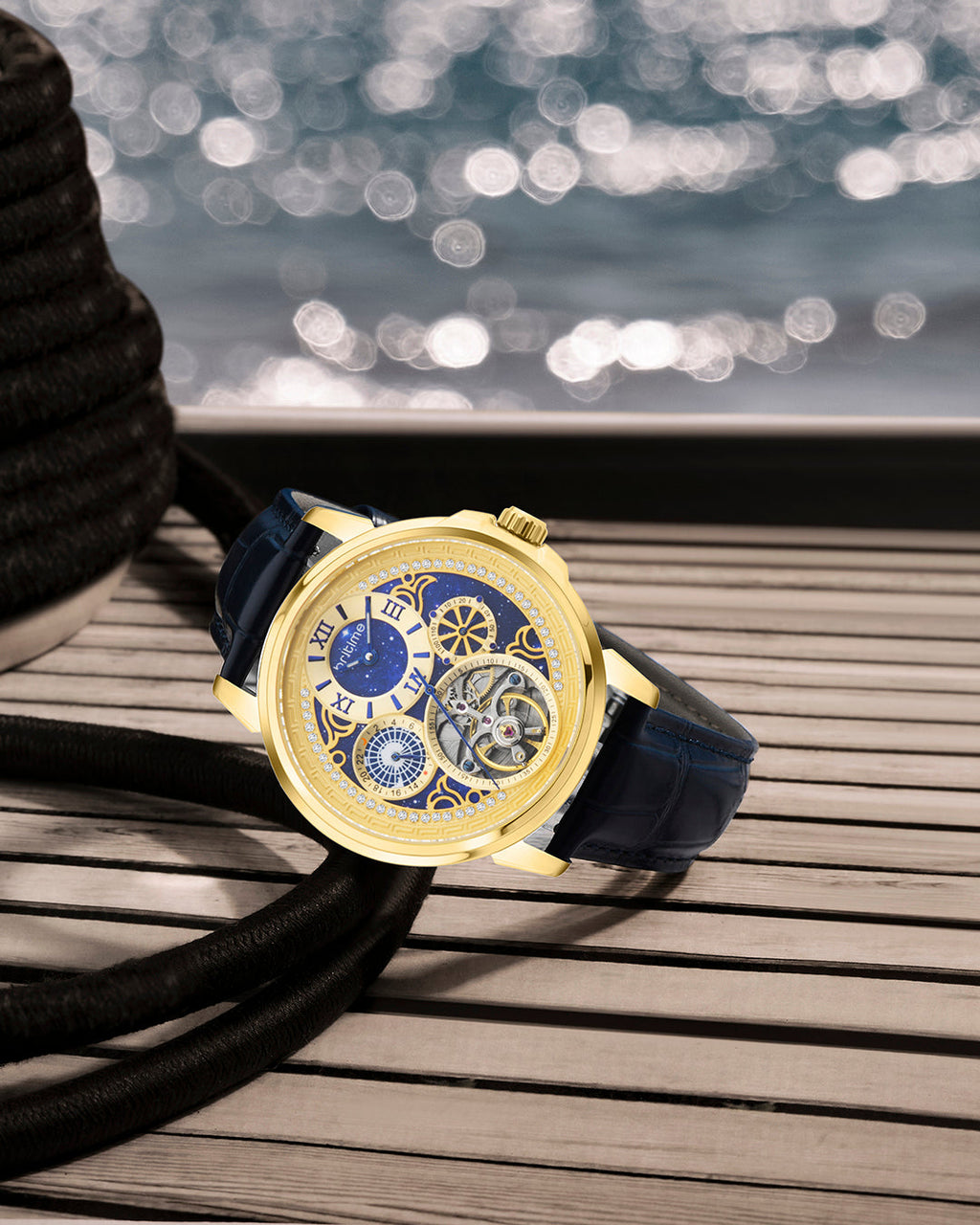 Blue With Gold