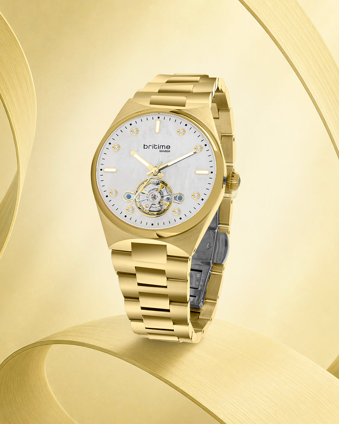 Gold With White
