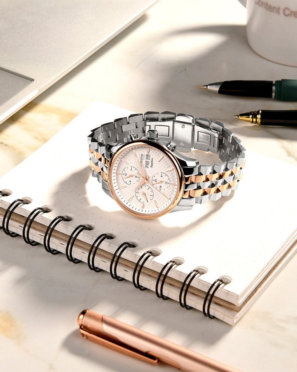 Two Tone With Silver