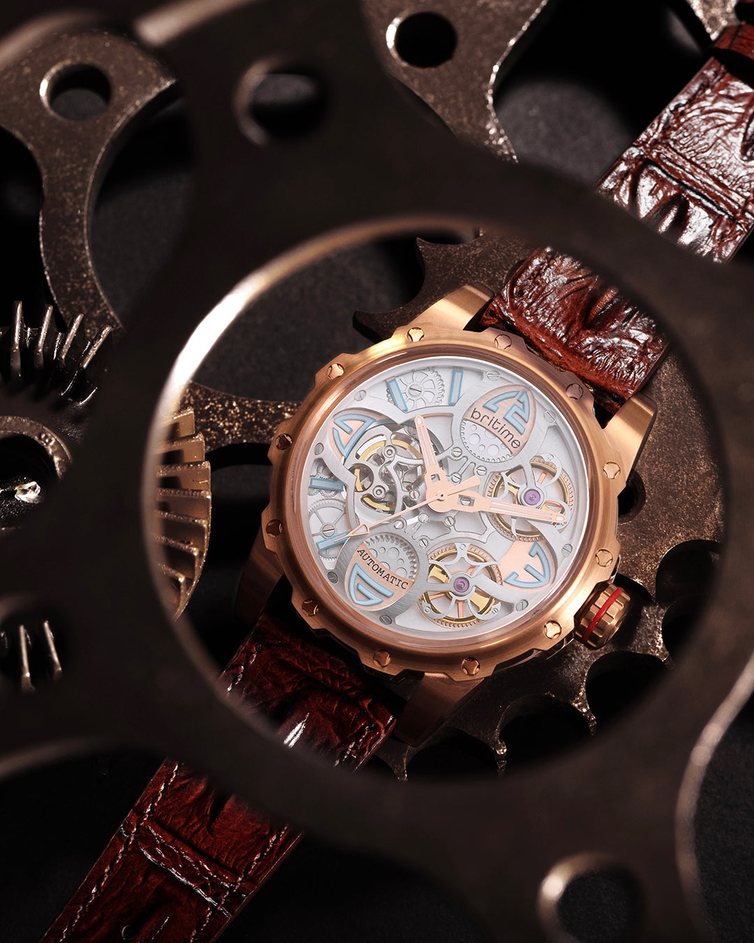 Brown With Rosegold