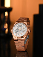 Rose Gold With White
