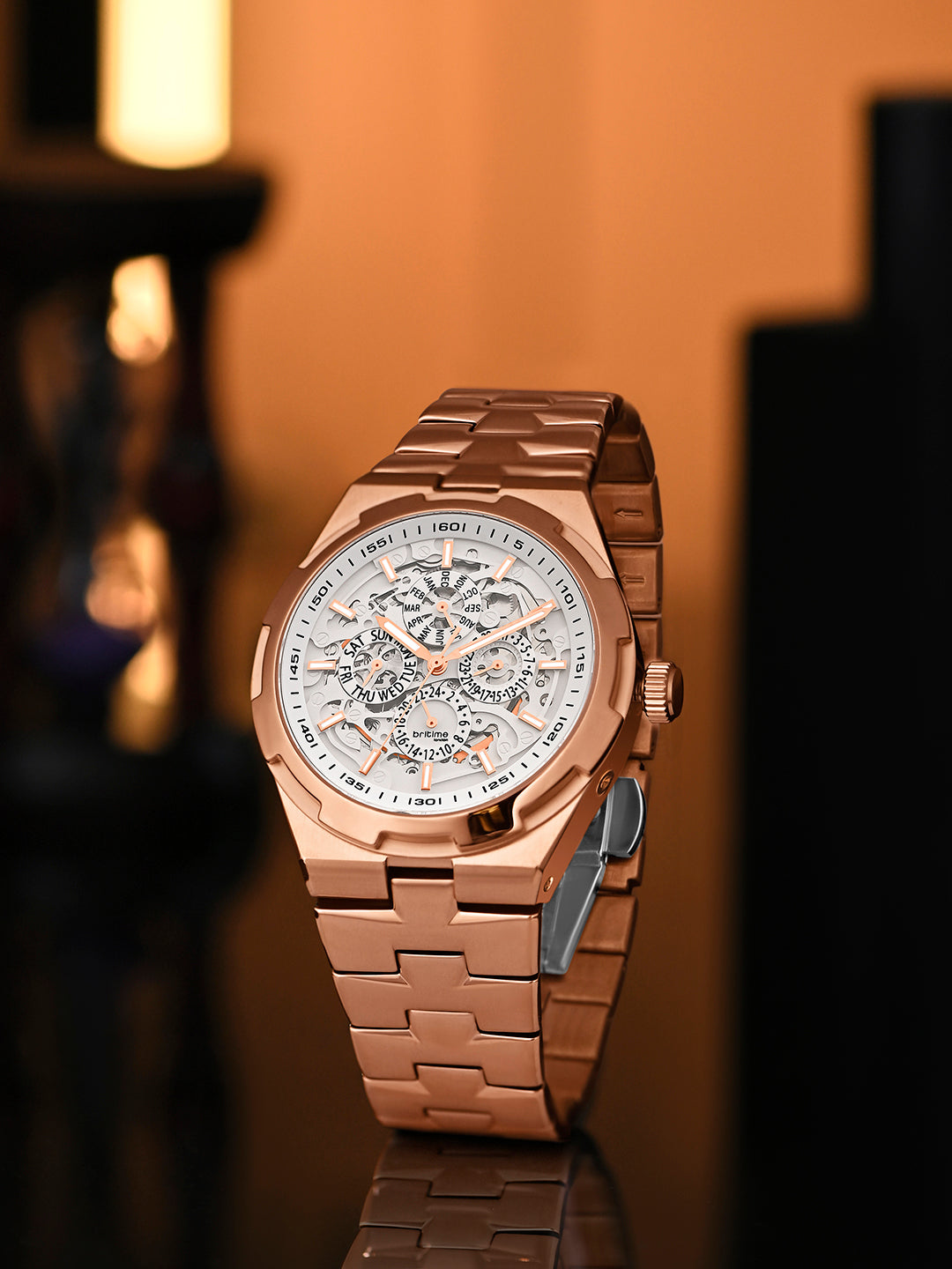 Rose Gold With White