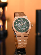 Rose Gold With Green