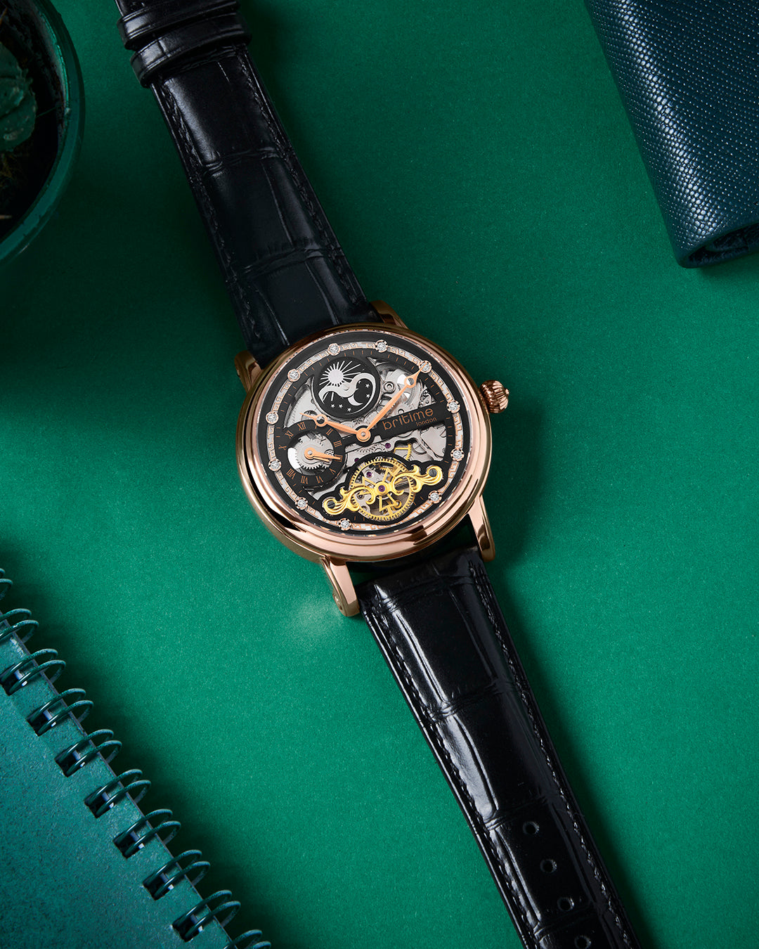 Black With Rose Gold