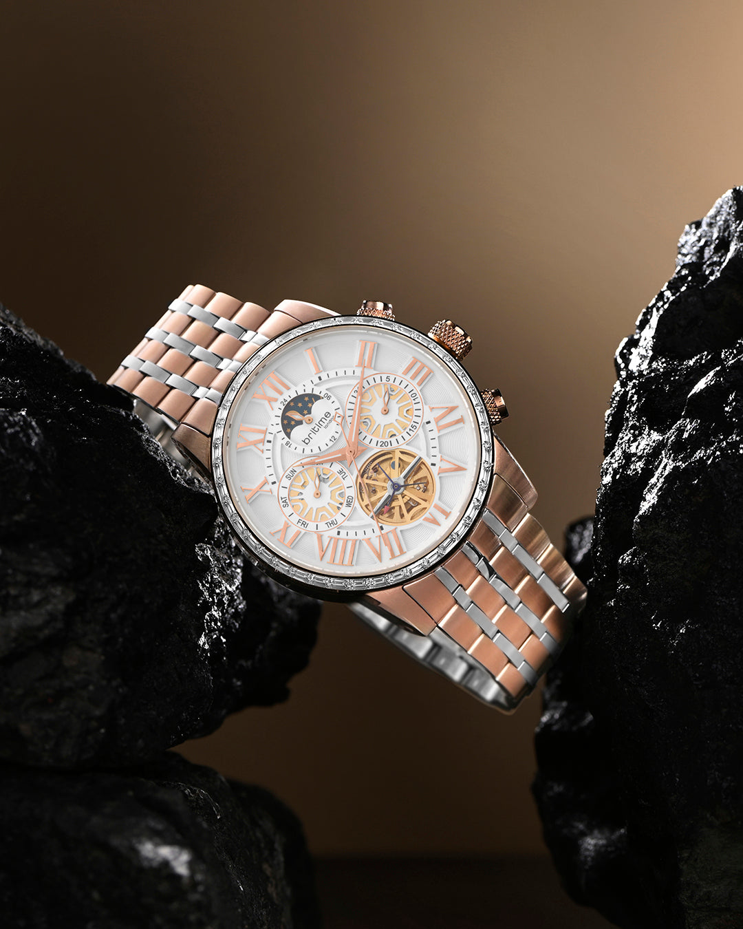 Rose Gold With White
