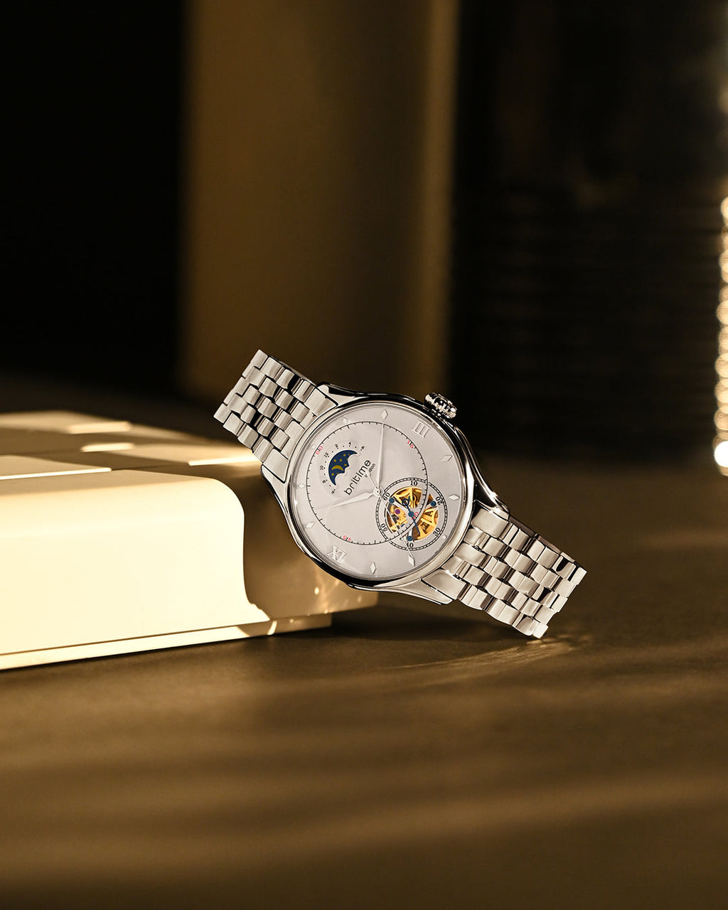Silver With White