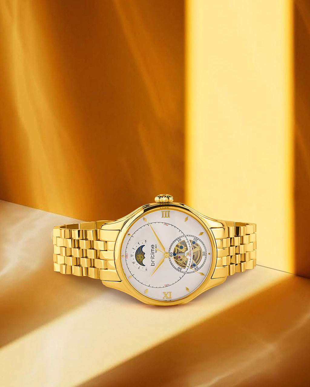 Gold With White