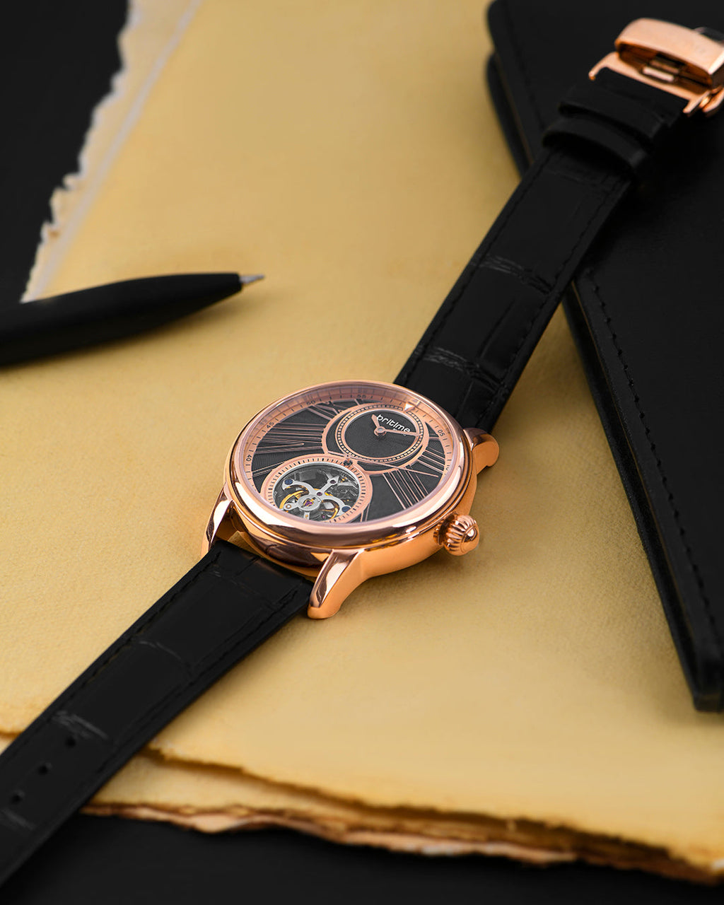 Black With Rose Gold