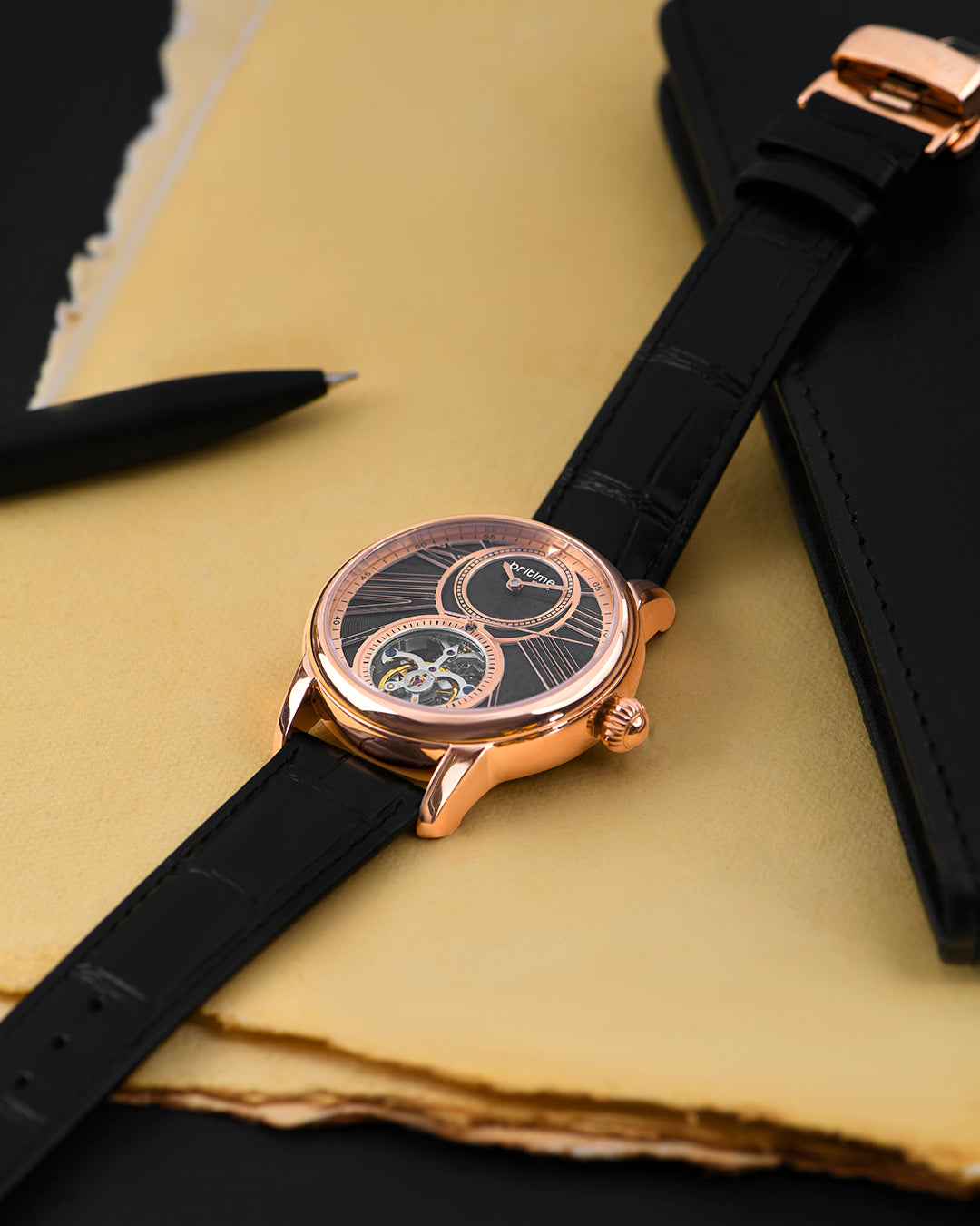 Black With Rose Gold
