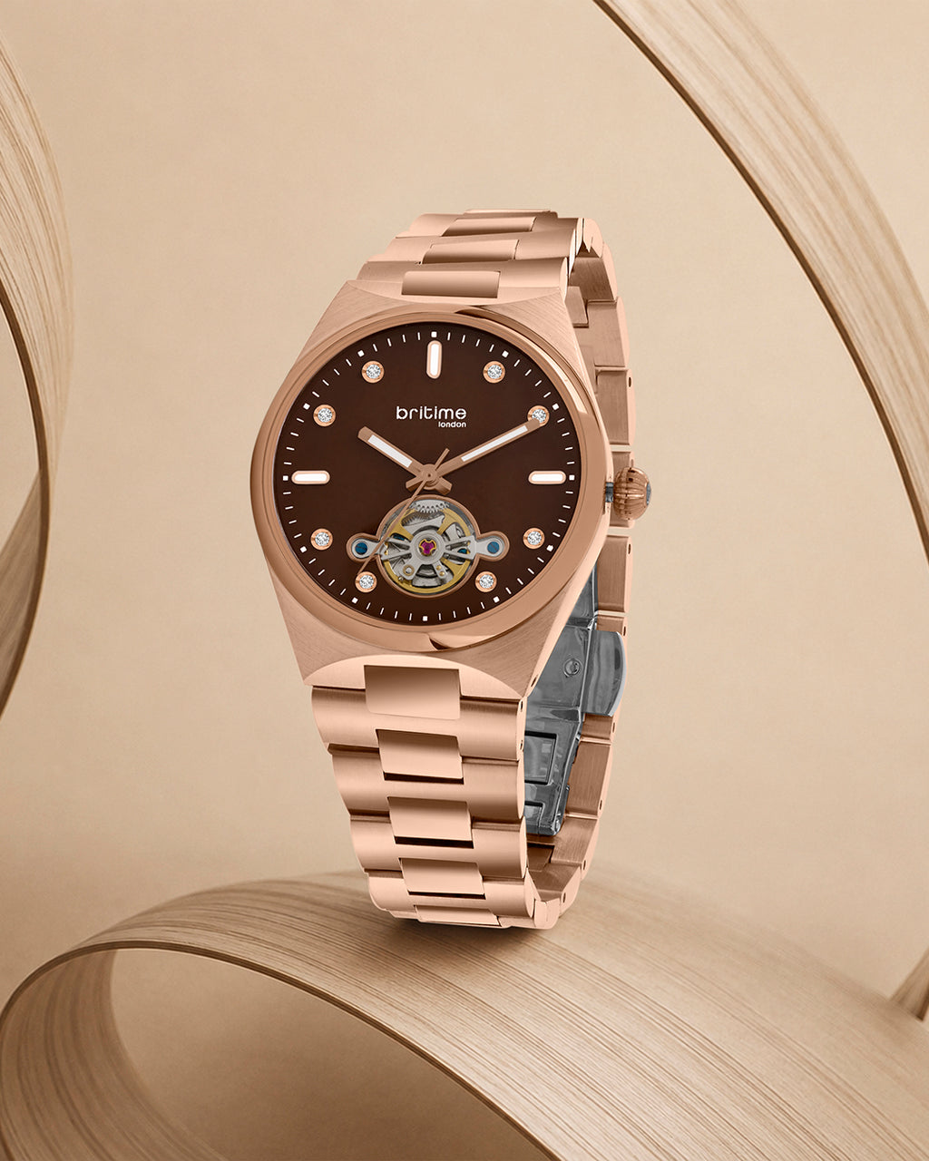 Rose Gold With Brown