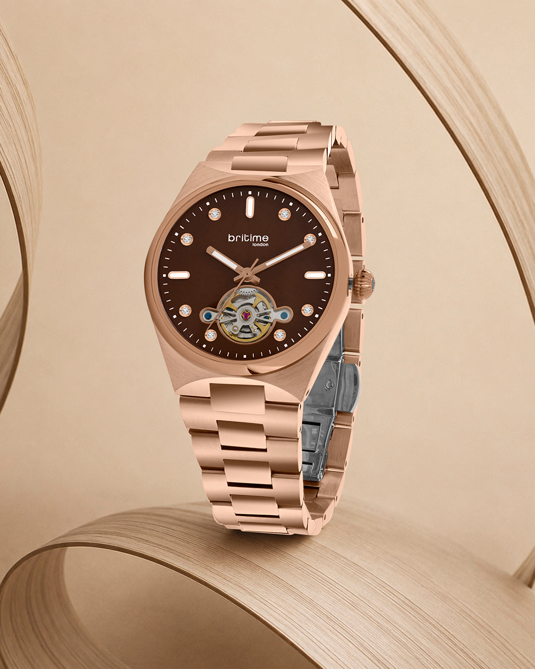 Rose Gold With Brown
