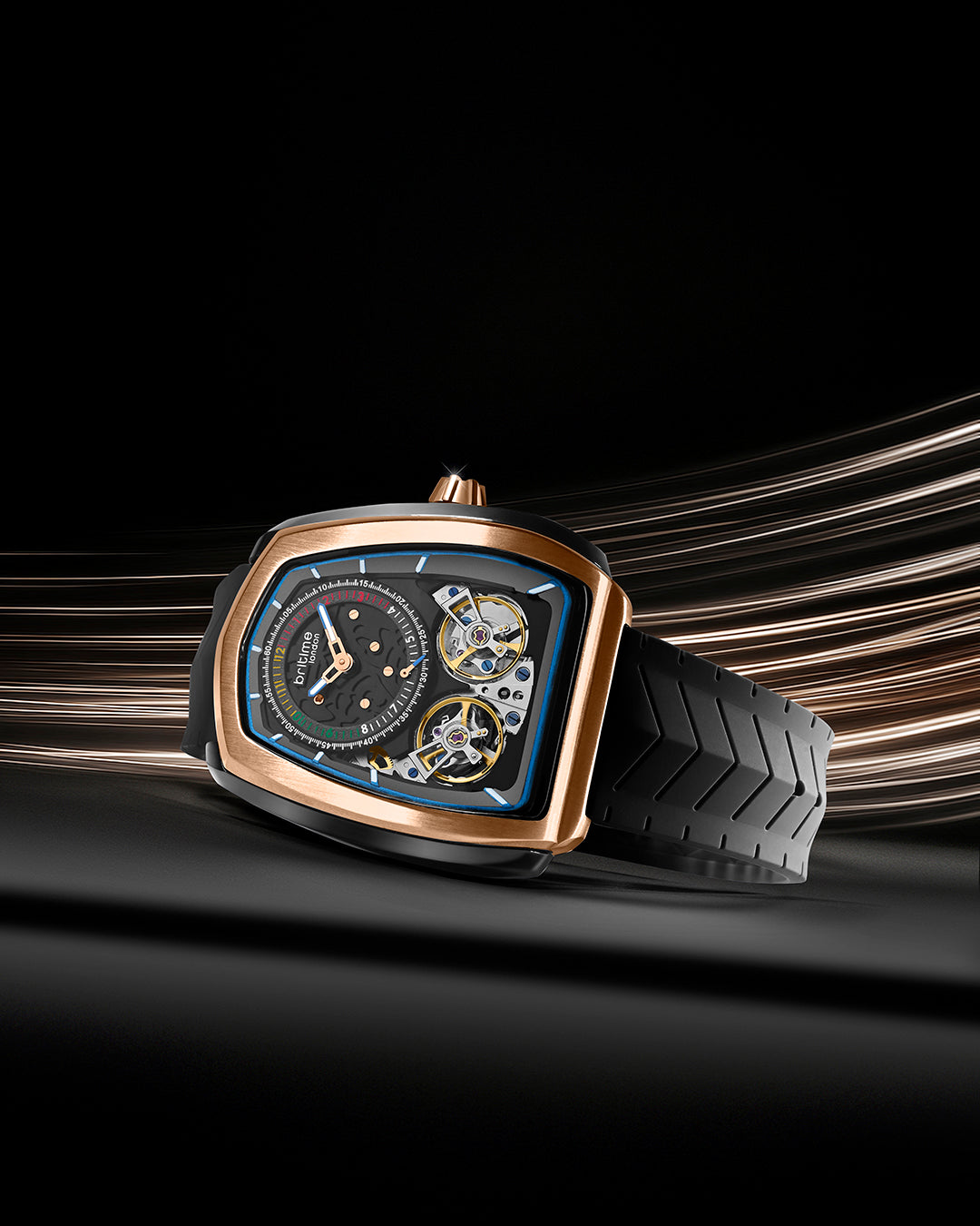 Black With Rose gold
