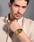Gold With Green