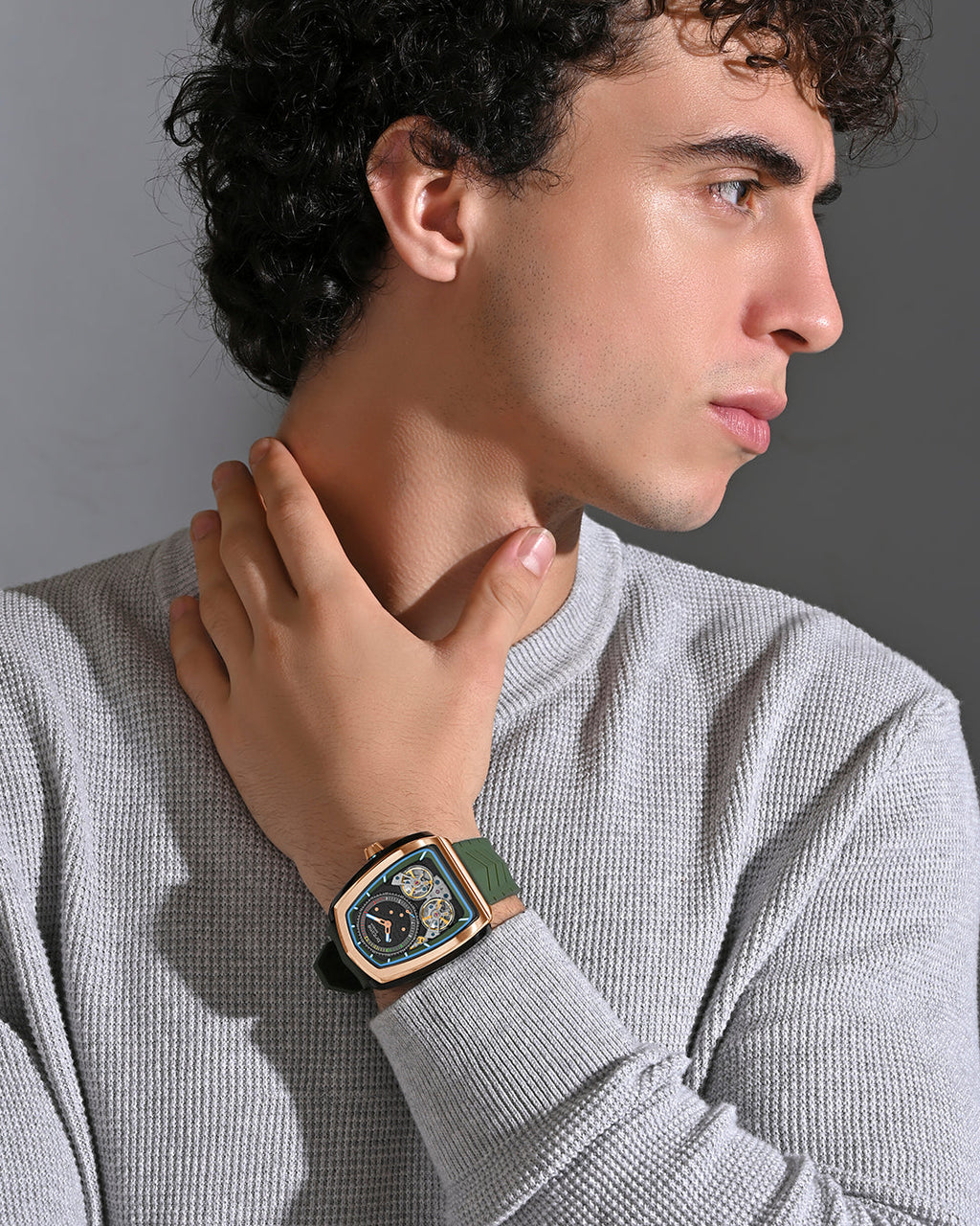 Green With Rose gold