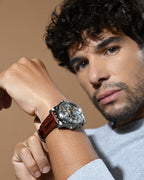 Brown With Silver