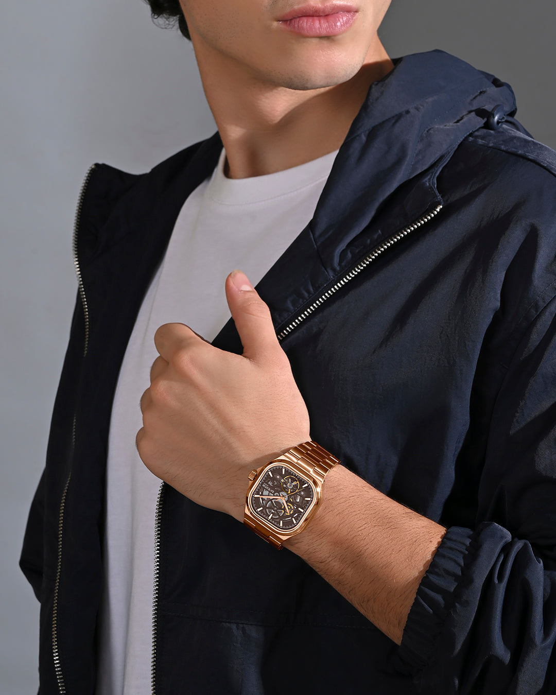 Rosegold With Brown