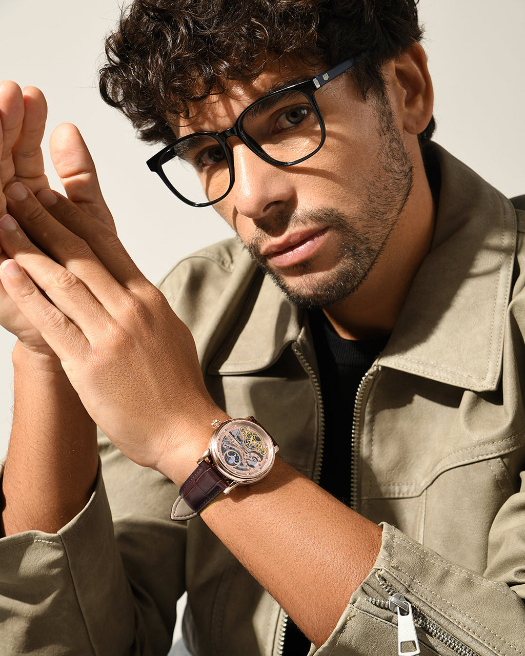 Brown With Rosegold