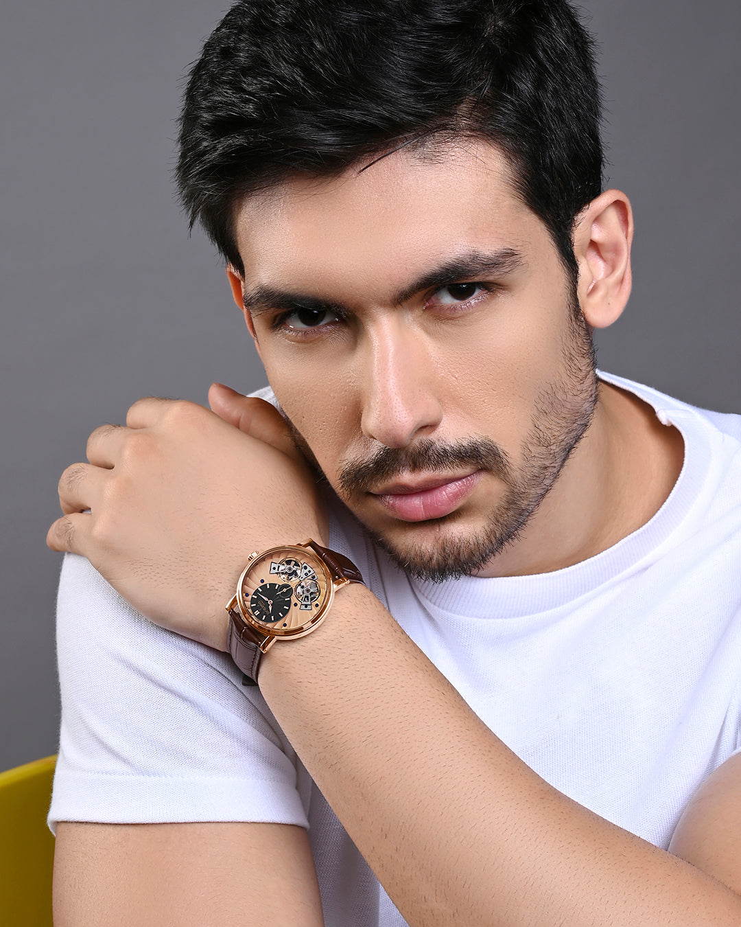 Brown With Rose Gold