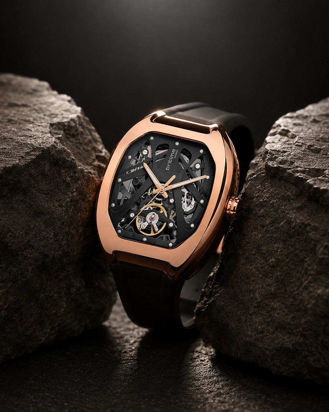 Black With Rosegold