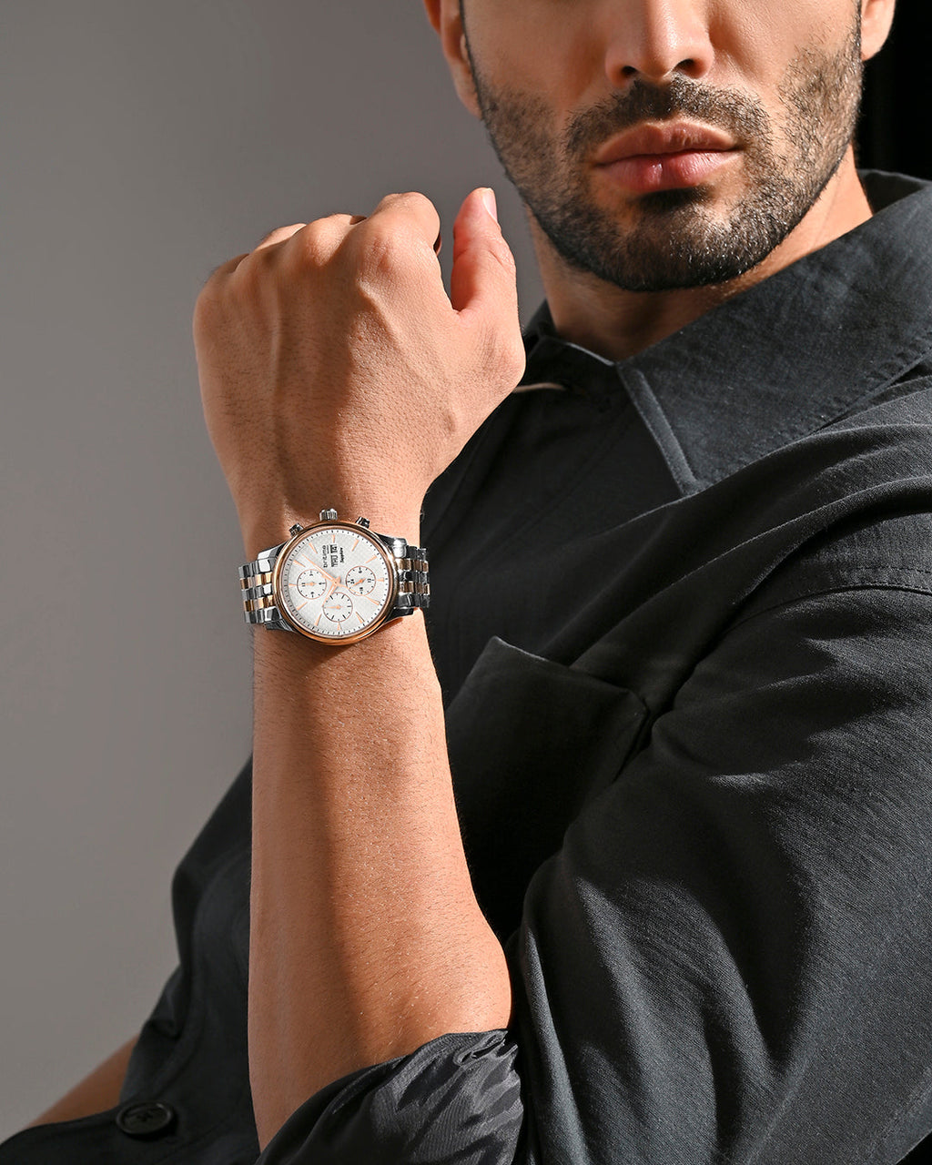 Two Tone With Silver