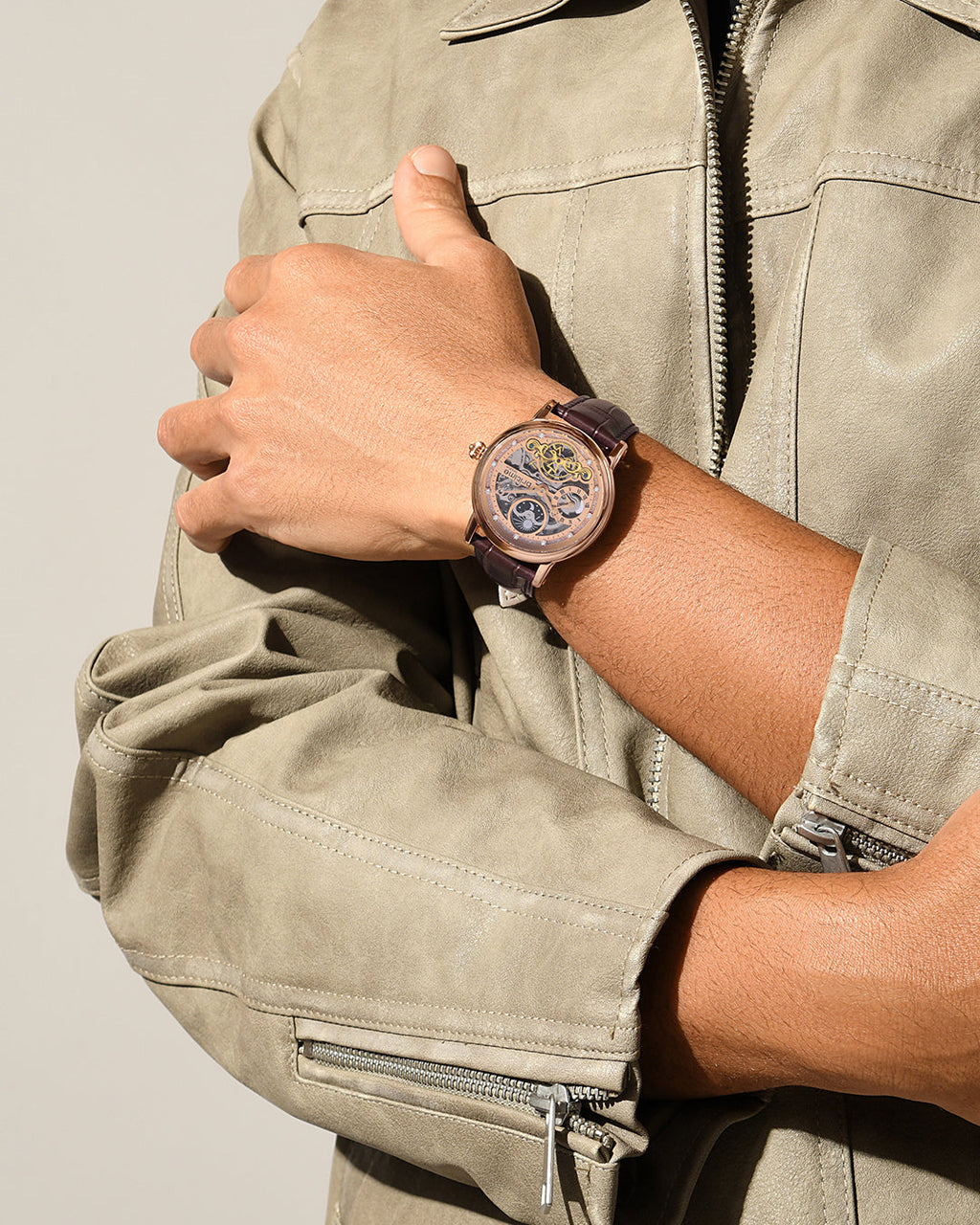 Brown With Rosegold