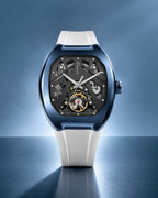 Silver With Navy Blue
