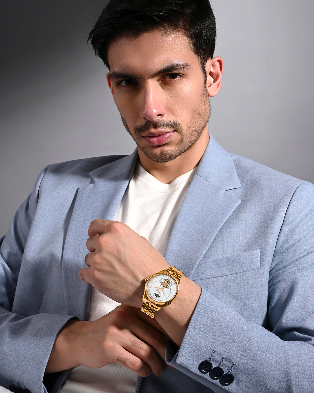 Rose Gold With White