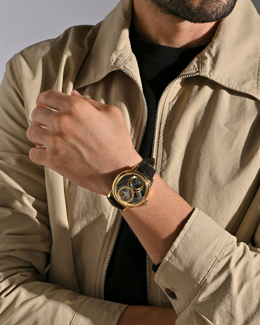 Black With Gold