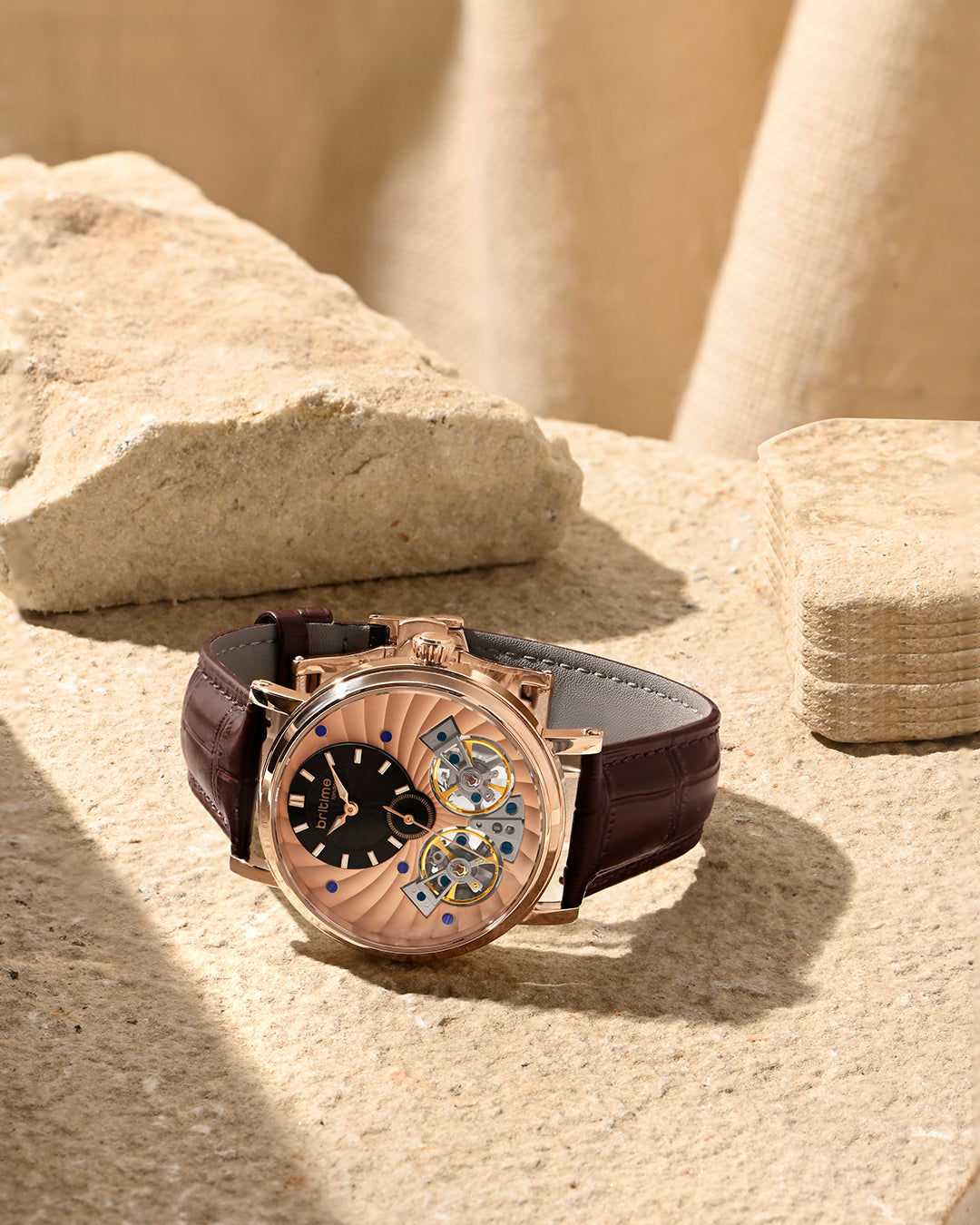 Brown With Rose Gold