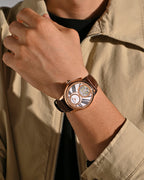 Brown With Rose Gold