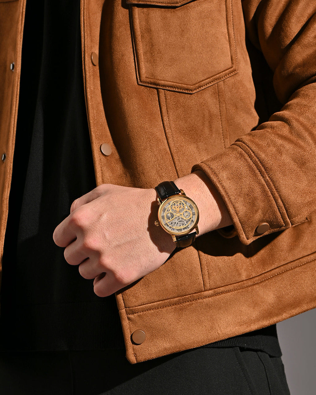 Black With Gold