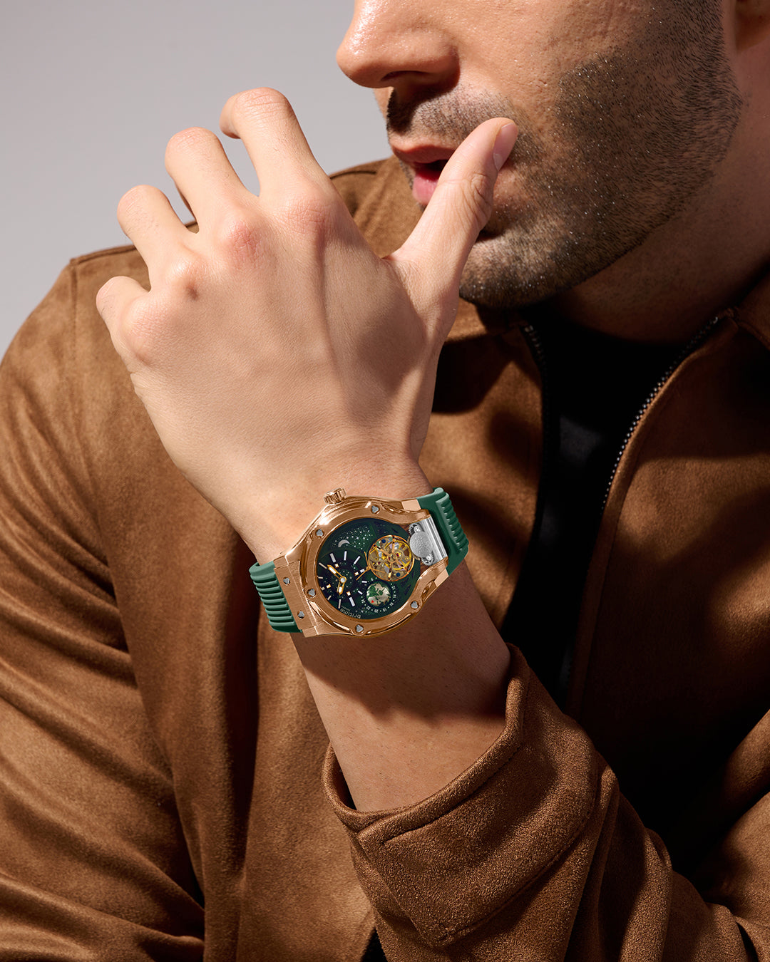 Green With Rosegold