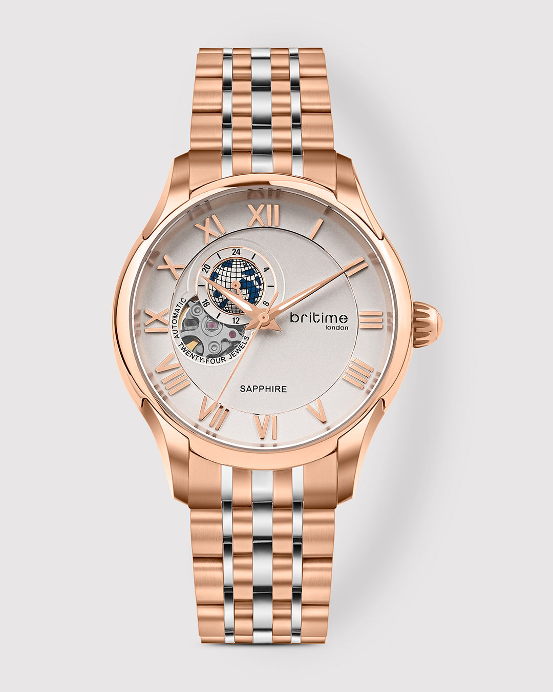 Rosegold With Silver